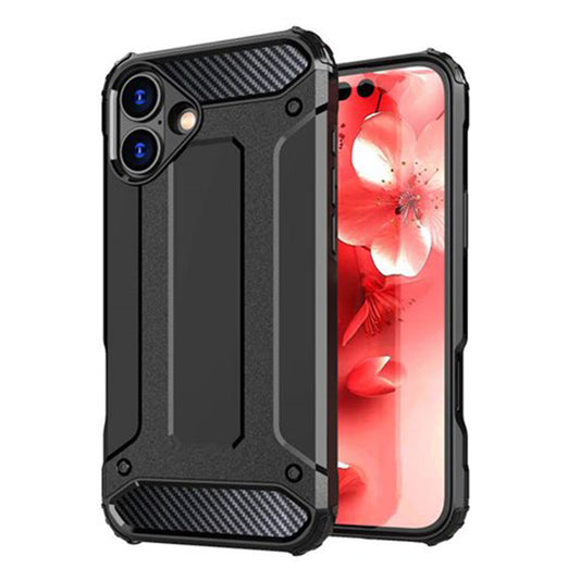Θήκη για Apple iPhone 16 Plus, Techsuit, Hybrid Armor, Μαύρη