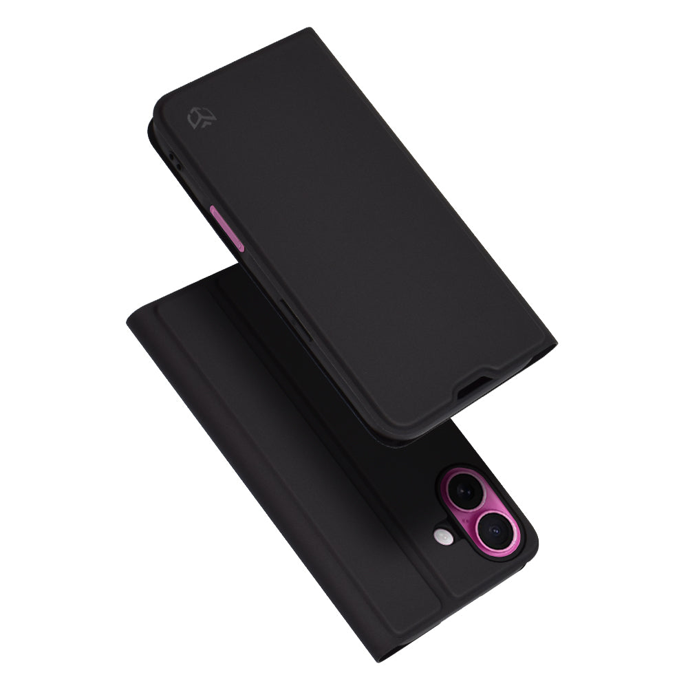 Θήκη για Apple iPhone 16 Plus, Techsuit, Magskin Book, Μαύρη