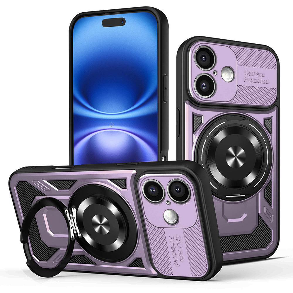 Θήκη για Apple iPhone 16 Plus, Techsuit, RuggedCam, Μωβ