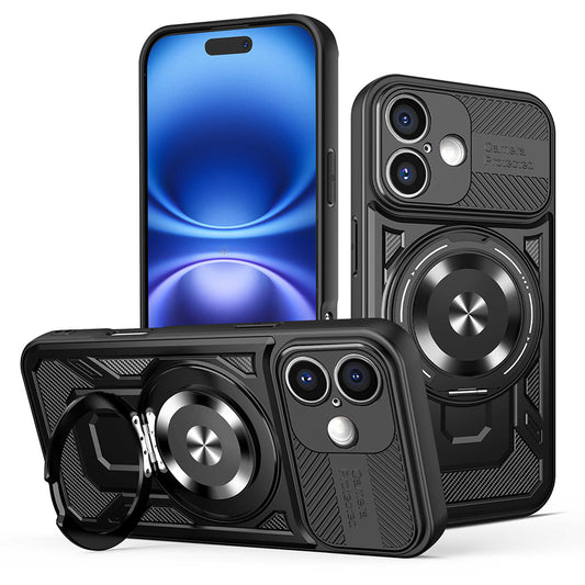 Θήκη για Apple iPhone 16 Plus, Techsuit, RuggedCam, Μαύρη