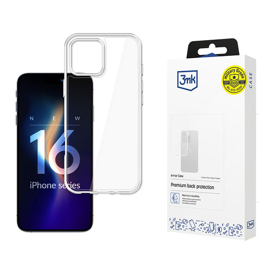 Θήκη για Apple iPhone 16 Pro, 3MK, Armor, Διαφανής