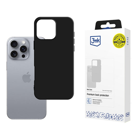 Θήκη για Apple iPhone 16 Pro, 3MK, Μαύρο Ματ
