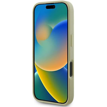 Θήκη για Apple iPhone 16 Pro, Guess, Fixed Glitter Big 4G, Χρυσή