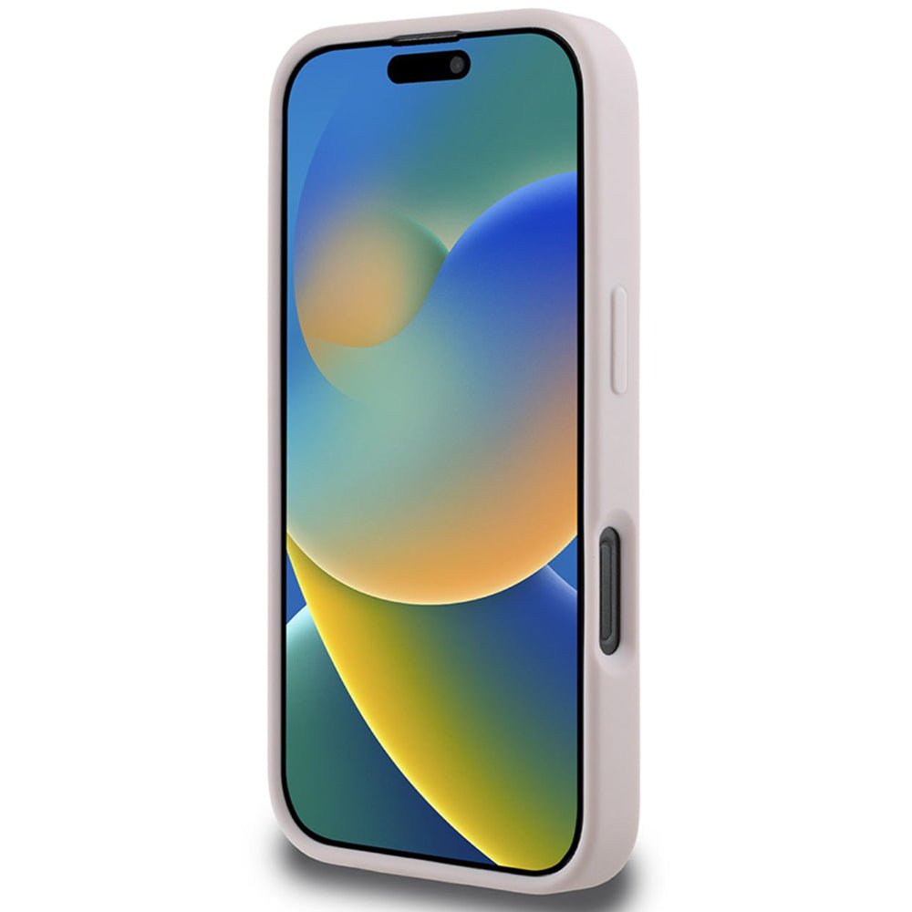 Θήκη για Apple iPhone 16 Pro, Guess, Quilted Metal Logo, Ροζ