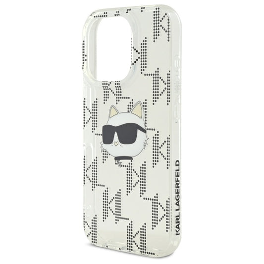 Θήκη για Apple iPhone 16 Pro, Karl Lagerfeld, IML Luxury Electroplated Choupette's Head, Διάφανη