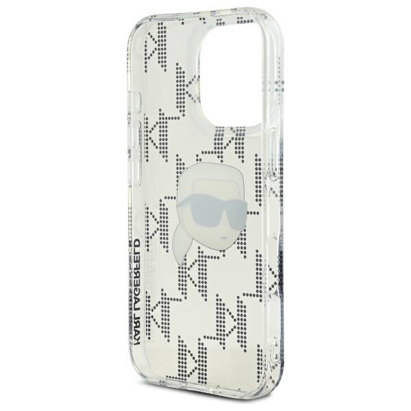 Θήκη για Apple iPhone 16 Pro, Karl Lagerfeld, IML Luxury Electroplated Karl's Head, Διαφανής