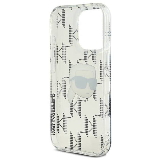 Θήκη για Apple iPhone 16 Pro, Karl Lagerfeld, IML Luxury Electroplated Karl's Head, Διαφανής