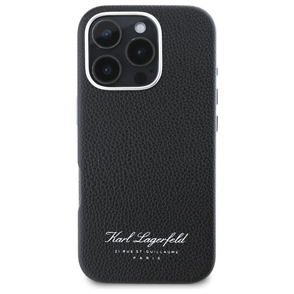 Θήκη για Apple iPhone 16 Pro, Karl Lagerfeld, RSG, Μαύρη