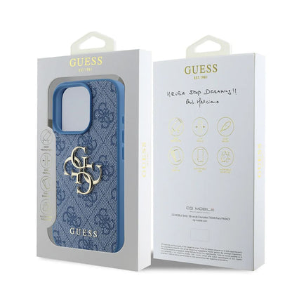 Θήκη για Apple iPhone 16 Pro Max, Guess, 4G Big Logo, Μπλε