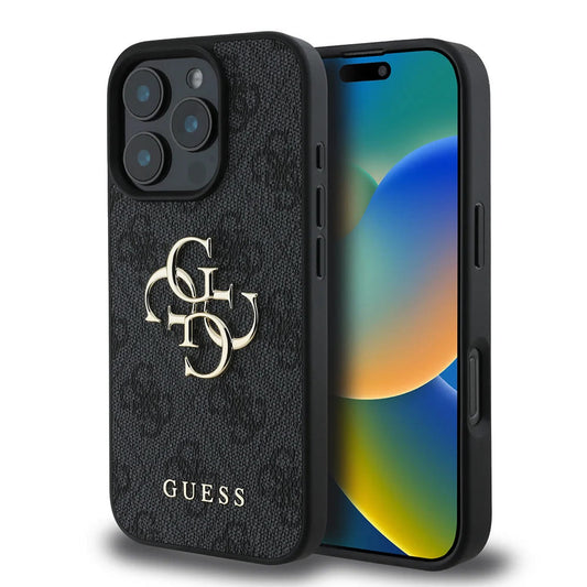 Θήκη για Apple iPhone 16 Pro Max, Guess, 4G Big Logo, Μαύρη