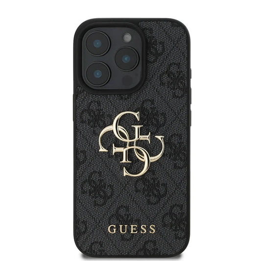Θήκη για Apple iPhone 16 Pro Max, Guess, 4G Big Logo, Μαύρη