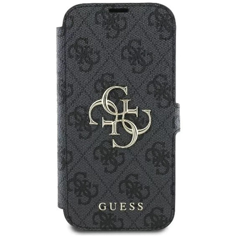 Θήκη για Apple iPhone 16 Pro Max, Guess, 4G Book, Μαύρη