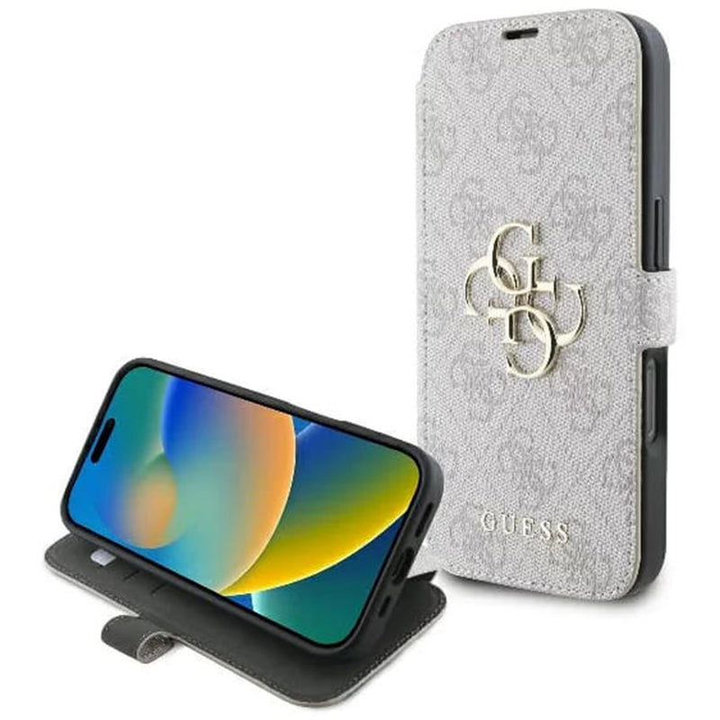 Θήκη για Apple iPhone 16 Pro Max, Guess, 4G Book, Ροζ