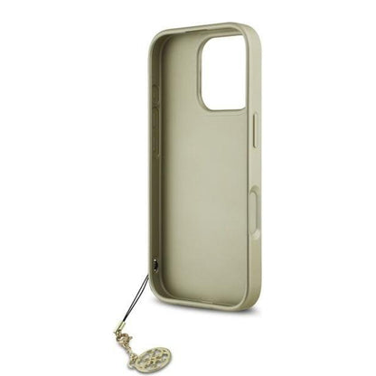 Θήκη για Apple iPhone 16 Pro Max, Guess, 4G Charm, Μαύρη