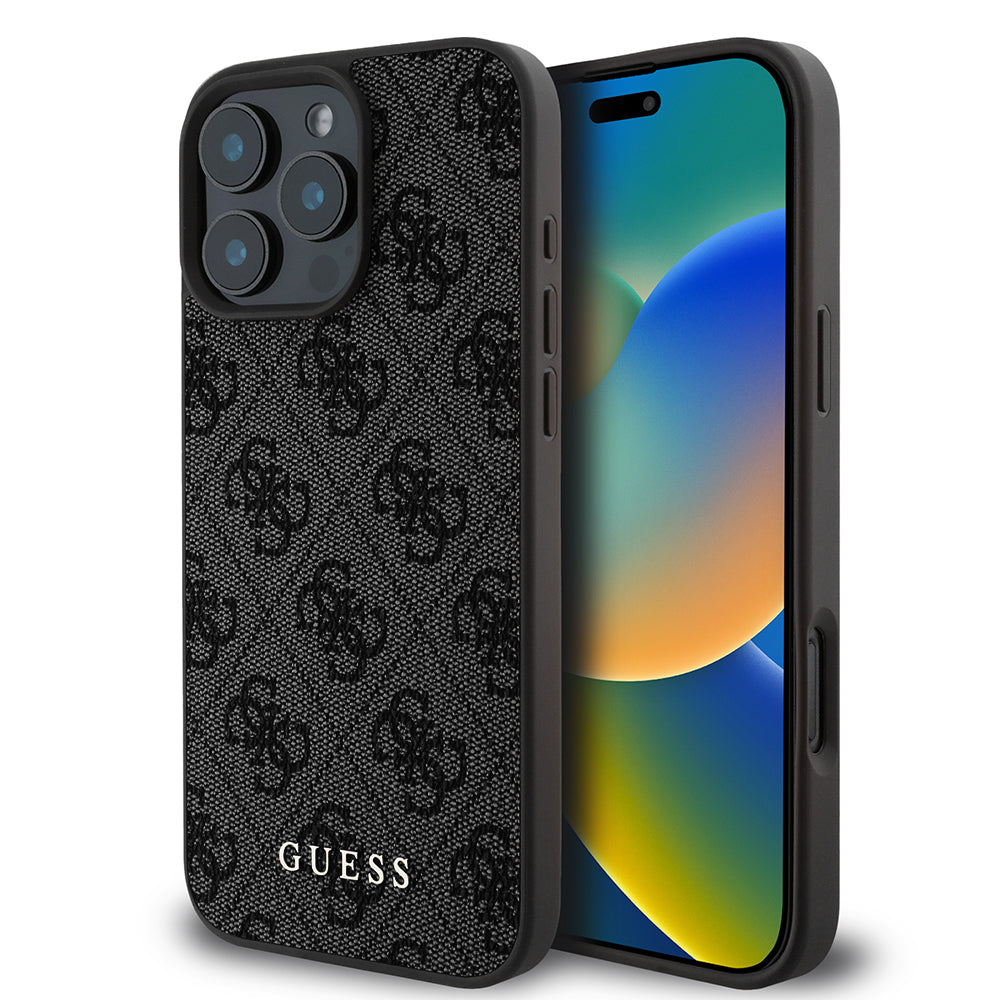 Θήκη για Apple iPhone 16 Pro Max, Guess, 4G Classic, Μαύρη