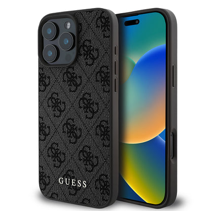 Θήκη για Apple iPhone 16 Pro Max, Guess, 4G Classic, Μαύρη