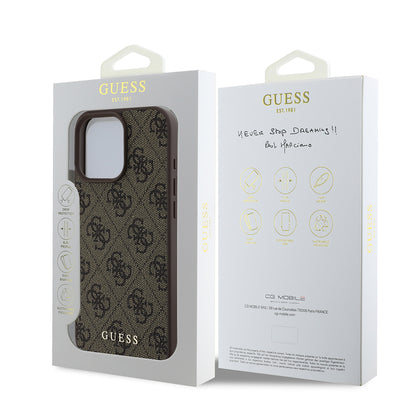 Θήκη για Apple iPhone 16 Pro Max, Guess, 4G Classic, Μαύρη