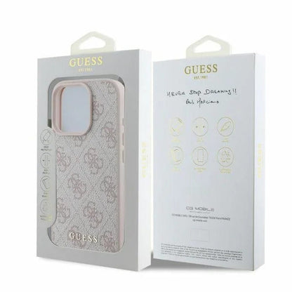 Θήκη για Apple iPhone 16 Pro Max, Guess, 4G Classic, Ροζ