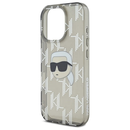 Θήκη για Apple iPhone 16 Pro Max, Karl Lagerfeld, IML Luxury Electroplated Karl's Head, Μαύρη