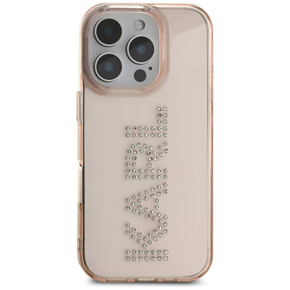 Θήκη για Apple iPhone 16 Pro Max, Karl Lagerfeld, IML Rhinestones Pink Logo, Ροζ