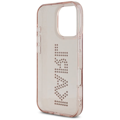 Θήκη για Apple iPhone 16 Pro Max, Karl Lagerfeld, IML Rhinestones Pink Logo, Ροζ