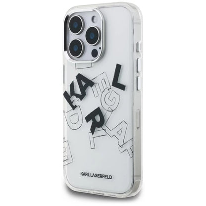 Θήκη για Apple iPhone 16 Pro Max, Karl Lagerfeld, IML Sketched Graphic Logo, Διαφανής