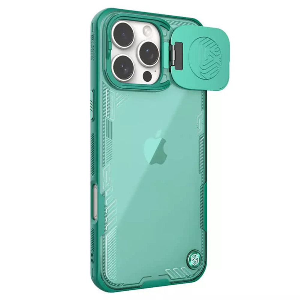 Θήκη για Apple iPhone 16 Pro Max, Nillkin, Iceblade Prop (χωρίς άνοιγμα για κάμερα), Πράσινο