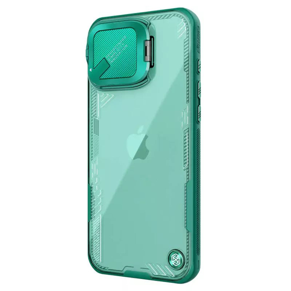 Θήκη για Apple iPhone 16 Pro Max, Nillkin, Iceblade Prop (χωρίς άνοιγμα για κάμερα), Πράσινο
