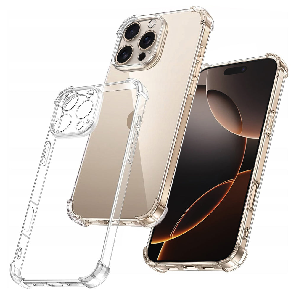 Case for Apple iPhone 16 Pro Max, Techsuit, Shockproof Clear, Transparent