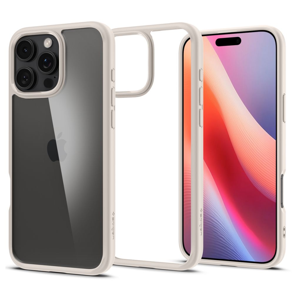 Θήκη για Apple iPhone 16 Pro, Spigen, Ultra Hybrid, Μπεζ ACS08127