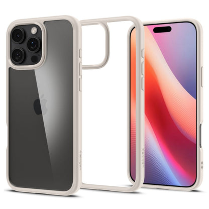 Θήκη για Apple iPhone 16 Pro, Spigen, Ultra Hybrid, Μπεζ ACS08127