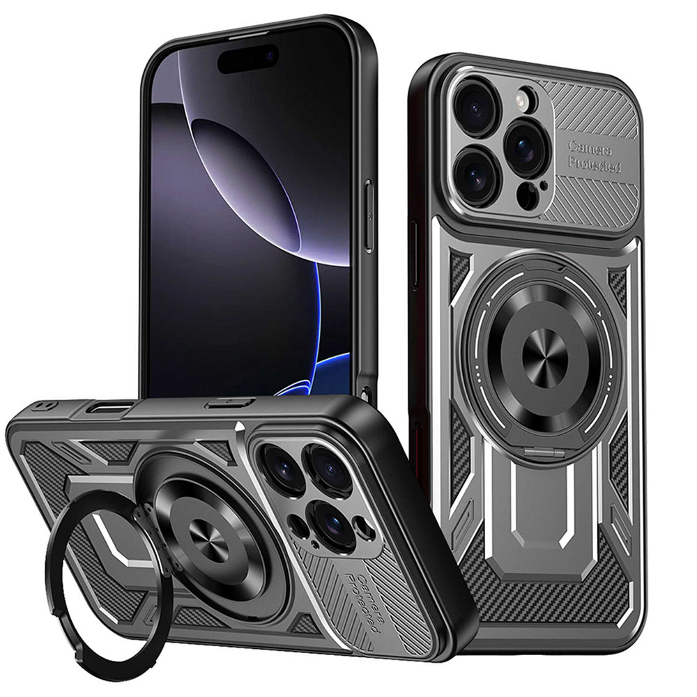 Θήκη για Apple iPhone 16 Pro, Techsuit, RuggedCam, Γκρι