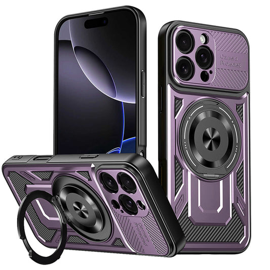 Θήκη για Apple iPhone 16 Pro, Techsuit, RuggedCam, Μωβ