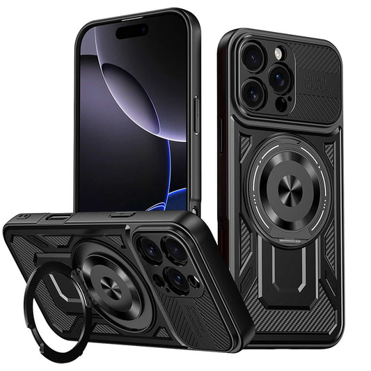 Θήκη για Apple iPhone 16 Pro, Techsuit, RuggedCam, Μαύρη