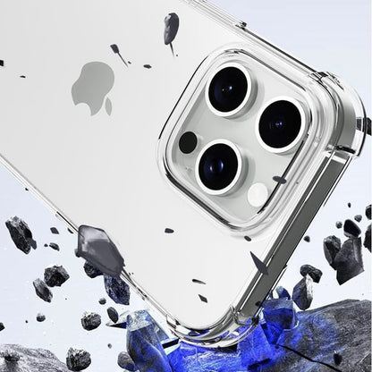 Case for Apple iPhone 16 Pro, Techsuit, Shockproof Clear (Big Lens Hole), Transparent