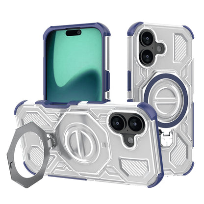 Θήκη για Apple iPhone 16, Techsuit, Carbon Shield Pro, Μπλε