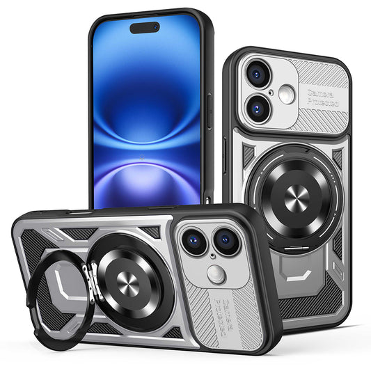 Θήκη για Apple iPhone 16, Techsuit, RuggedCam, Γκρι