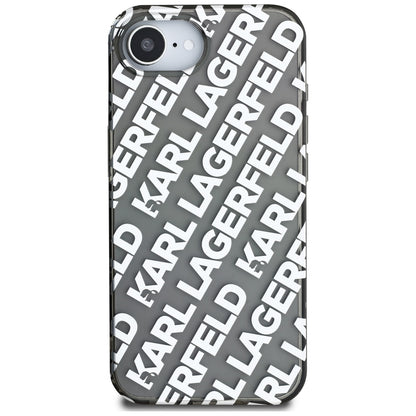 Θήκη για Apple iPhone 16e, Karl Lagerfeld, IML Luxury Silver Fullover Logo, Ασημί