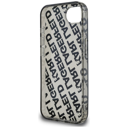 Θήκη για Apple iPhone 16e, Karl Lagerfeld, IML Luxury Silver Fullover Logo, Ασημί
