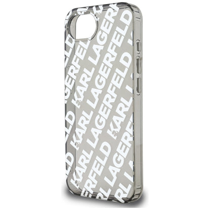 Θήκη για Apple iPhone 16e, Karl Lagerfeld, IML Luxury Silver Fullover Logo, Ασημί