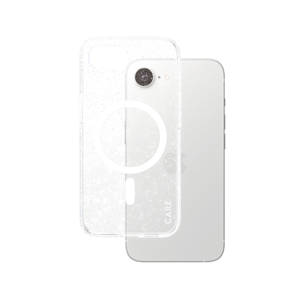 Θήκη για Apple iPhone 16e, PanzerGlass, Care Urban Combat Star Lit, Διαφανής Λευκή