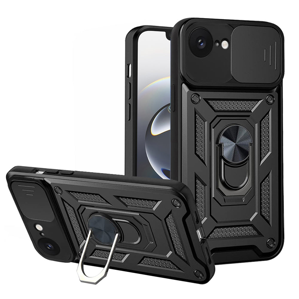 Θήκη για Apple iPhone 17e / 16e, Techsuit, CamShield, Μαύρη