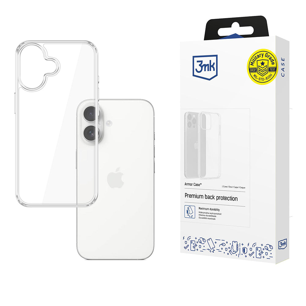 Θήκη για Apple iPhone 17, 3MK, Armor, Διάφανη