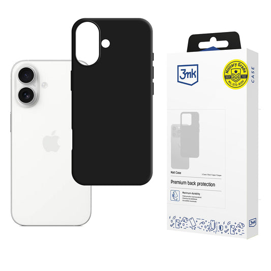 Θήκη για Apple iPhone 17, 3MK, Ματ, Μαύρη