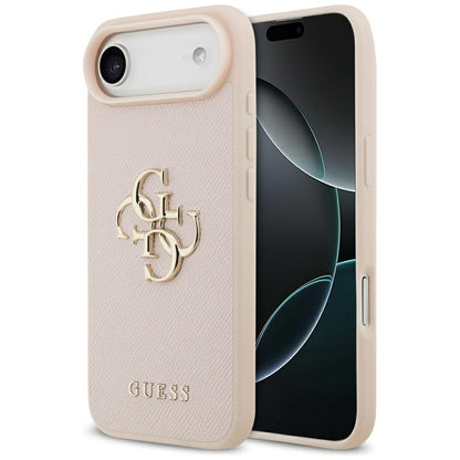 Θήκη για Apple iPhone 17 Air, Guess, 4G Grained Big and Classic Logo, Ροζ
