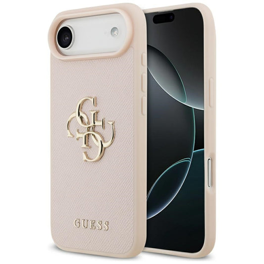 Θήκη για Apple iPhone 17 Air, Guess, 4G Grained Big and Classic Logo, Ροζ