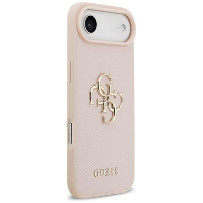 Θήκη για Apple iPhone 17 Air, Guess, 4G Grained Big and Classic Logo, Ροζ