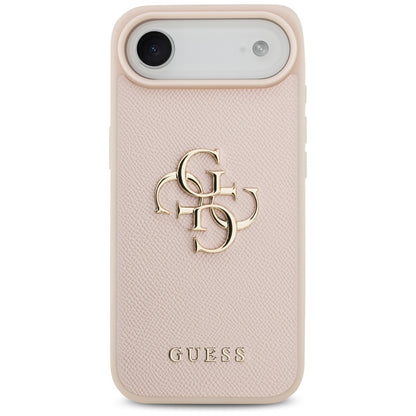 Θήκη για Apple iPhone 17 Air, Guess, 4G Grained Big and Classic Logo, Ροζ