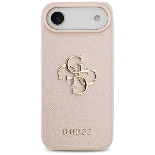 Θήκη για Apple iPhone 17 Air, Guess, 4G Grained Big and Classic Logo, Ροζ