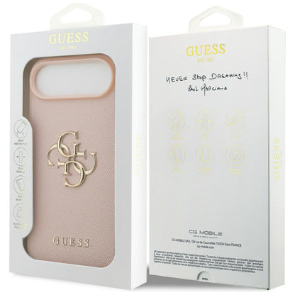 Θήκη για Apple iPhone 17 Air, Guess, 4G Grained Big and Classic Logo, Ροζ